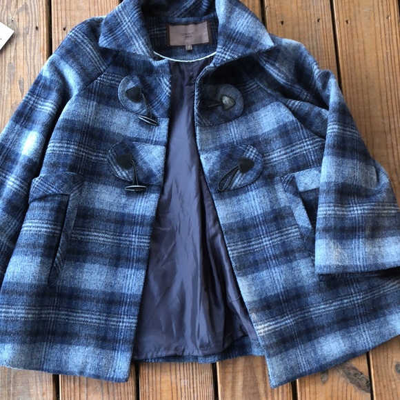 Blue Plaid Swing Jacket-Small - Picture 7 of 11